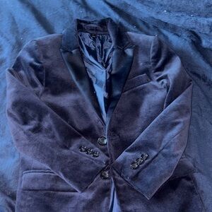 J. Crew Men's Velvet Blazer in Navy with Satin Lapel